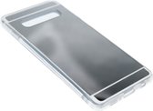 Zilver spiegel hoesje Geschikt voor Samsung Galaxy S10