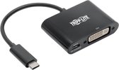 Tripp Lite U444-06N-DB-C video kabel adapter 0,15 m USB C DVI-I + USB Zwart