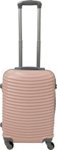 Handbagage koffer 51cm 4 wielen trolley - Licht Roze