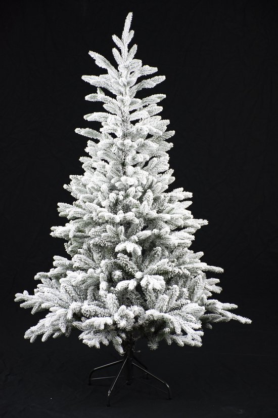 Foto: Kunstkerstboom kingston flocked pe hinged 210cm