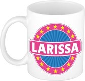 Larissa naam koffie mok / beker 300 ml  - namen mokken