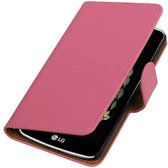 Mobieletelefoonhoesje.nl - LG K5 Hoesje Effen Bookstyle Roze