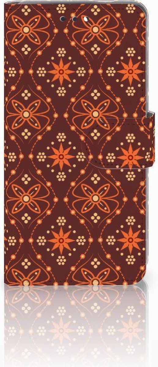 Nokia 3.1 (2018) Telefoon Hoesje Batik Brown