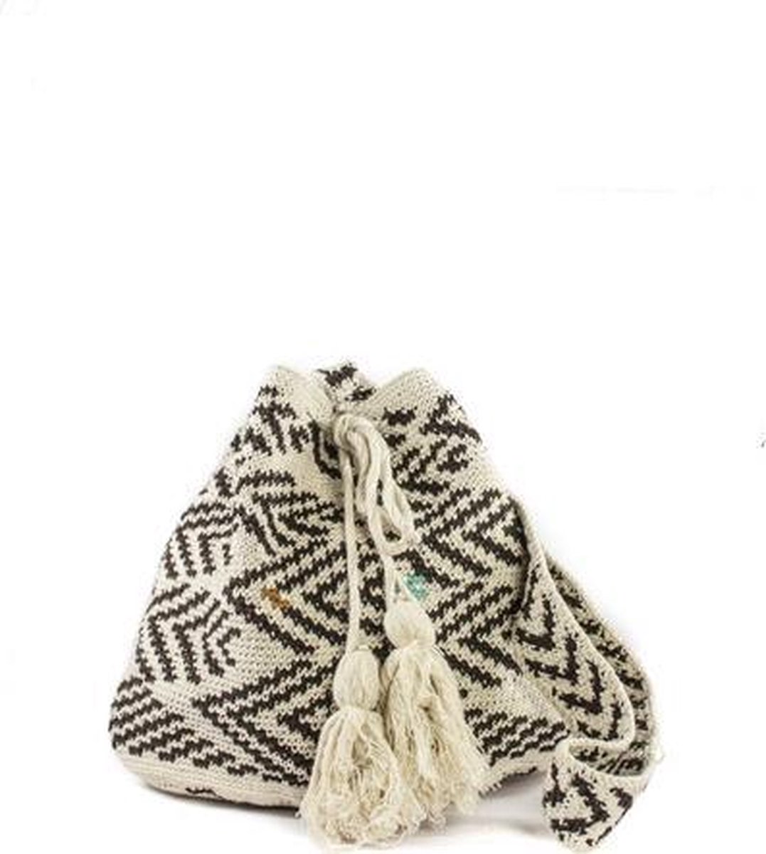 Bohemian Fair Trade Tas Gehaakt Pompoen Naturel
