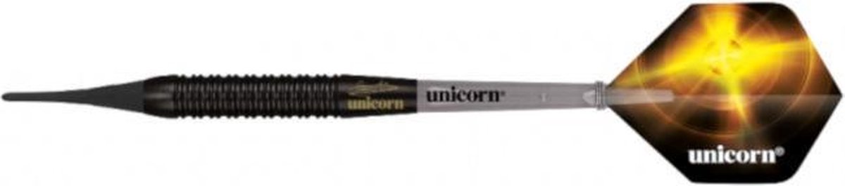 Unicorn Gary Anderson World Champion Black Brass Soft Tip - Dartpijlen 16 Gram