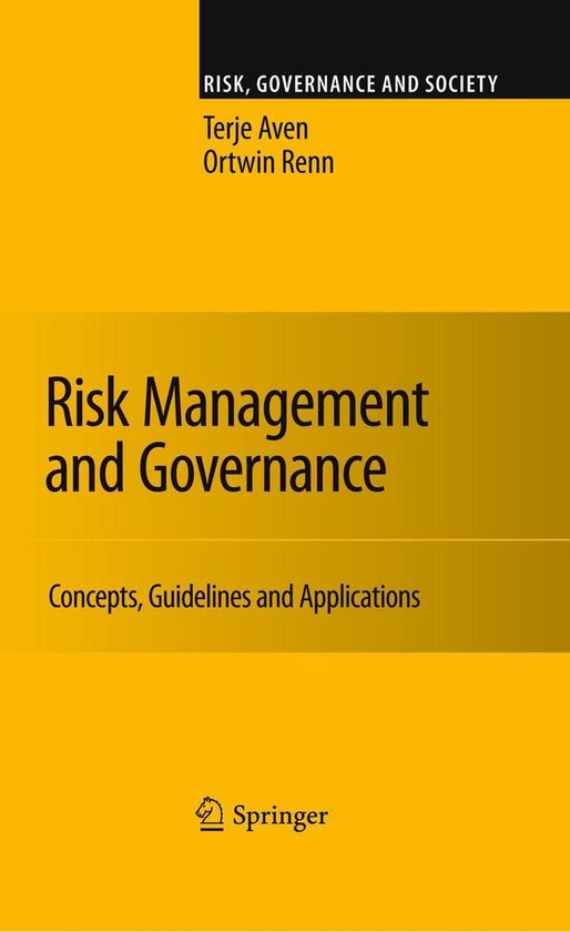 Risk, Governance and Society 16 - Risk Management and Govern ... - cover