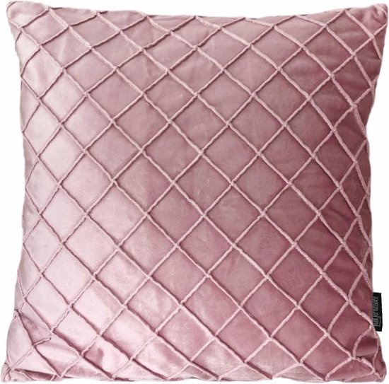 lippen betekenis Infrarood Velvet Cross Roze Kussenhoes | Fluweel - Polyester | 45 x 45 cm | bol.com