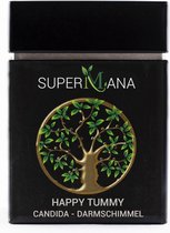 SuperMana kruidenthee - Happy Tummy (candida) - kan helpen bij een schimmelinfectie in de darmen / candida, herbal tea, losse thee.