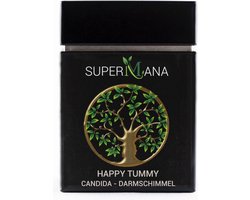 SuperMana Happy Tummy kruidenthee - natuurlijk middel bij candida schimmelinfectie darmen - 65 gram