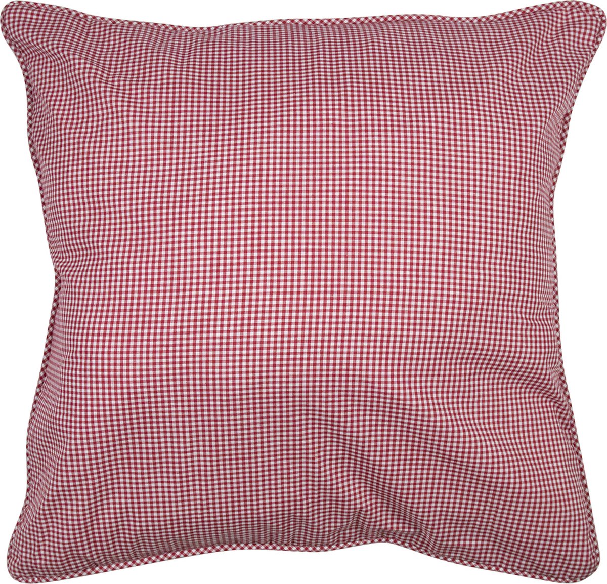 kussen katoen donker rood ruit 55x55cm