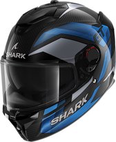 Shark Spartan Gt Pro Ritmo Carbon Carbon Blue Chrom DBU XS - Maat XS - Helm