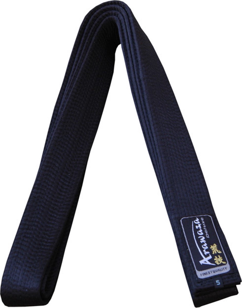 Karateband deluxe satijn Arawaza | Zwart (Maat: 260)