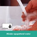 Minder opspattend water met AirPower technologie.