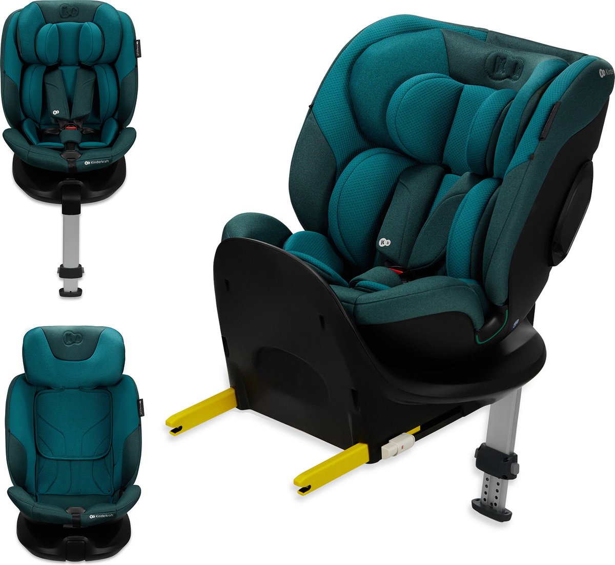 Kinderkraft I-FIX i-Size Autostoel – 40-150 cm – Met Isofix – Groep 0/1/2 – Groen