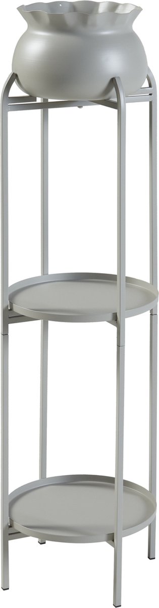Plantenstandaard Altena 94,5x27x27 cm lichtgrijs [en.casa]
