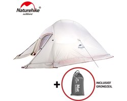 Cloud Up 2 Upgraded - 4 Seizoenen - Naturehike® - Tent 2 persoons - Lichtgewicht tent - Incl. grondzeil - 20D 4000MM - Waterdicht - Winter & Sneeuw
