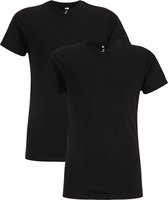 WE Fashion Jongens basic T-shirt met V-hals, 2-pack