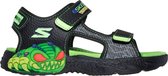 Skechers Creature-Splash Jongens Sandalen - Zwart/Lime - Maat 28