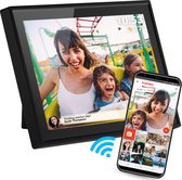 Bol.com Denver Digitale Fotolijst 10.1 inch - FLAT DESIGN - HD - Frameo App - Fotokader - WiFi - IPS Touchscreen - 16GB - PFF1021B aanbieding