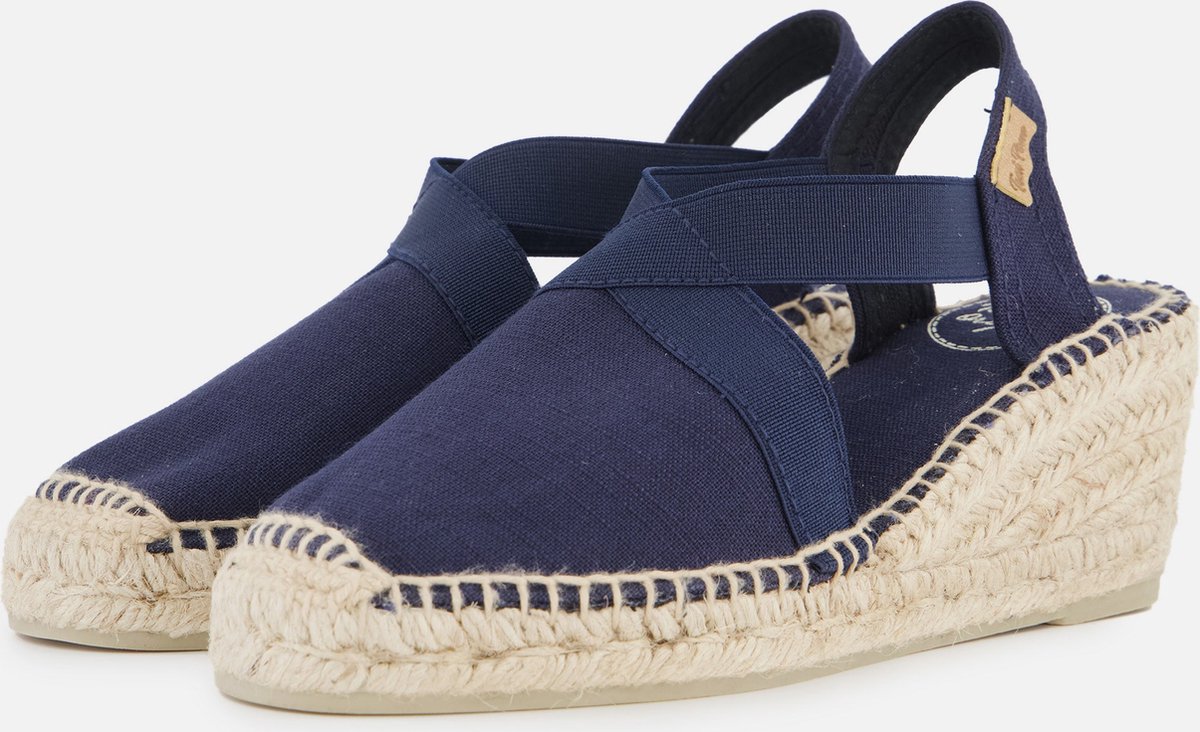Toni Pons Espadrille Sandalen blauw Textiel - Dames - Maat 37