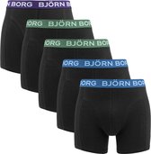 Björn Borg Cotton Stretch boxers - heren boxers normale lengte (5-pack) - multicolor - Maat: M