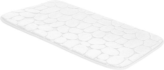 Springos Badkamermat - Antislip - Sneldrogend -Wit - 60 x 40 cm