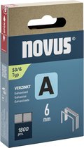 Novus Tools Nietjes type 53 1800 stuk(s) 042-0773 Afm. (l x b x h) 6 x 11.3 x 6 mm