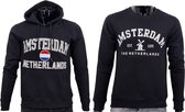 Hitman - 2-Pack - 1 x Hoodie en 1 x Sweater - Katoen - Holland Souvenirs - Amsterdam Souvenirs - Zwart - Maat XL