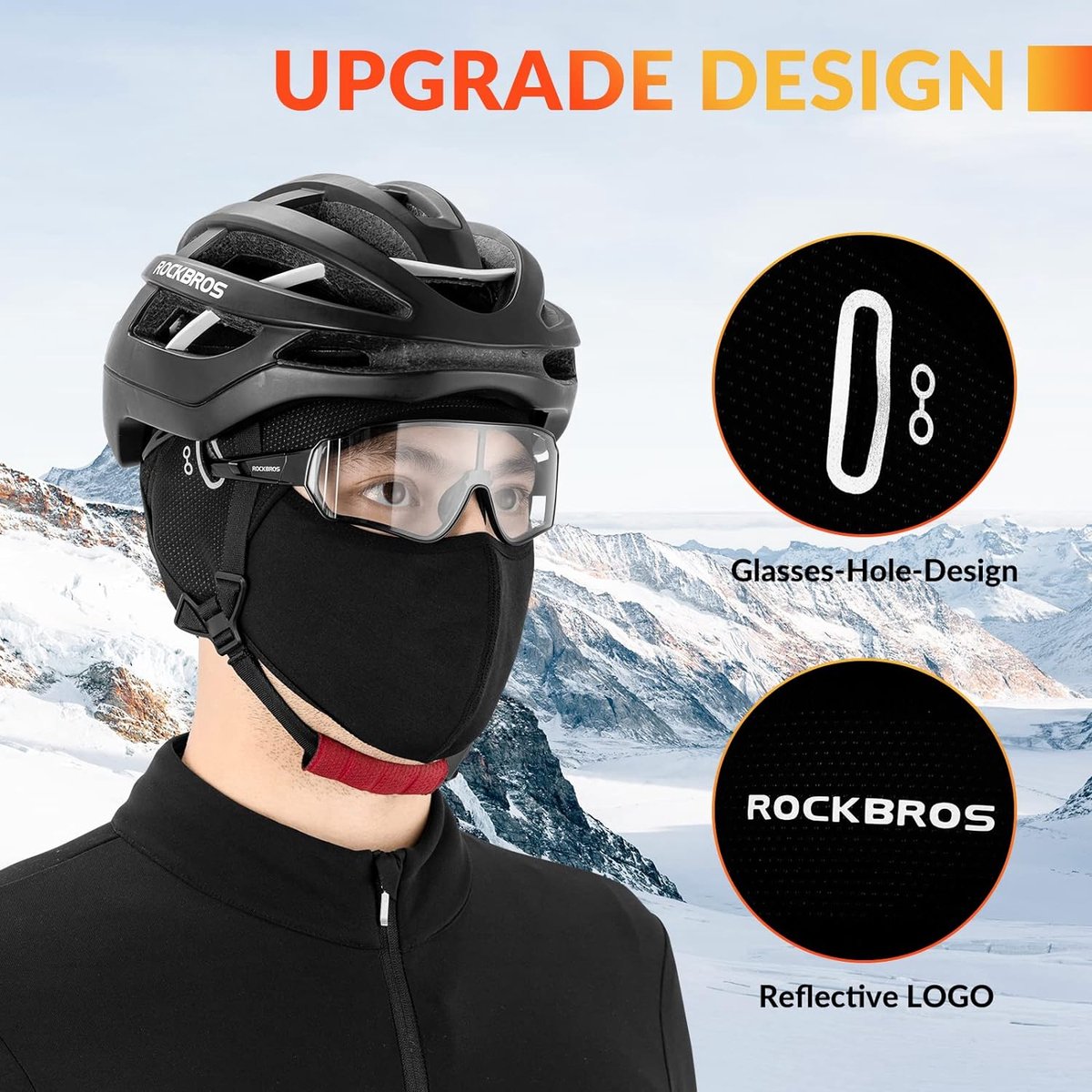 Masque De Ski / Snowboard / Motocross Avec Cache-nez - Multicolore Thermique - Neuf