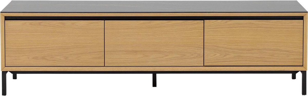 Goossens Tv Meubel Mundi, 1 Deur 2 Laden - Hout Wit