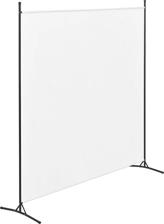 In And OutdoorMatch Tuinscherm Tarazona - Scheidingswand – 175x176 cm – Wit - Staal en Polyester - Waterbestendig - Discreet Design