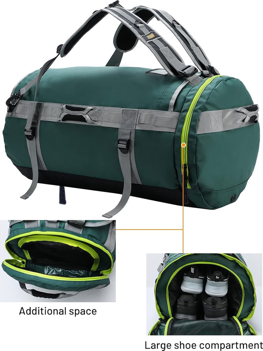 Sportrugzak met schoenenvak 17 liter