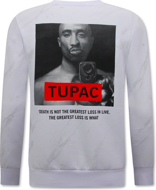 Tupac Heren Trui - Wit