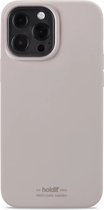 Holdit telefoonhoesje geschikt voor iPhone 13 Pro Max siliconen hoesje (Taupe)