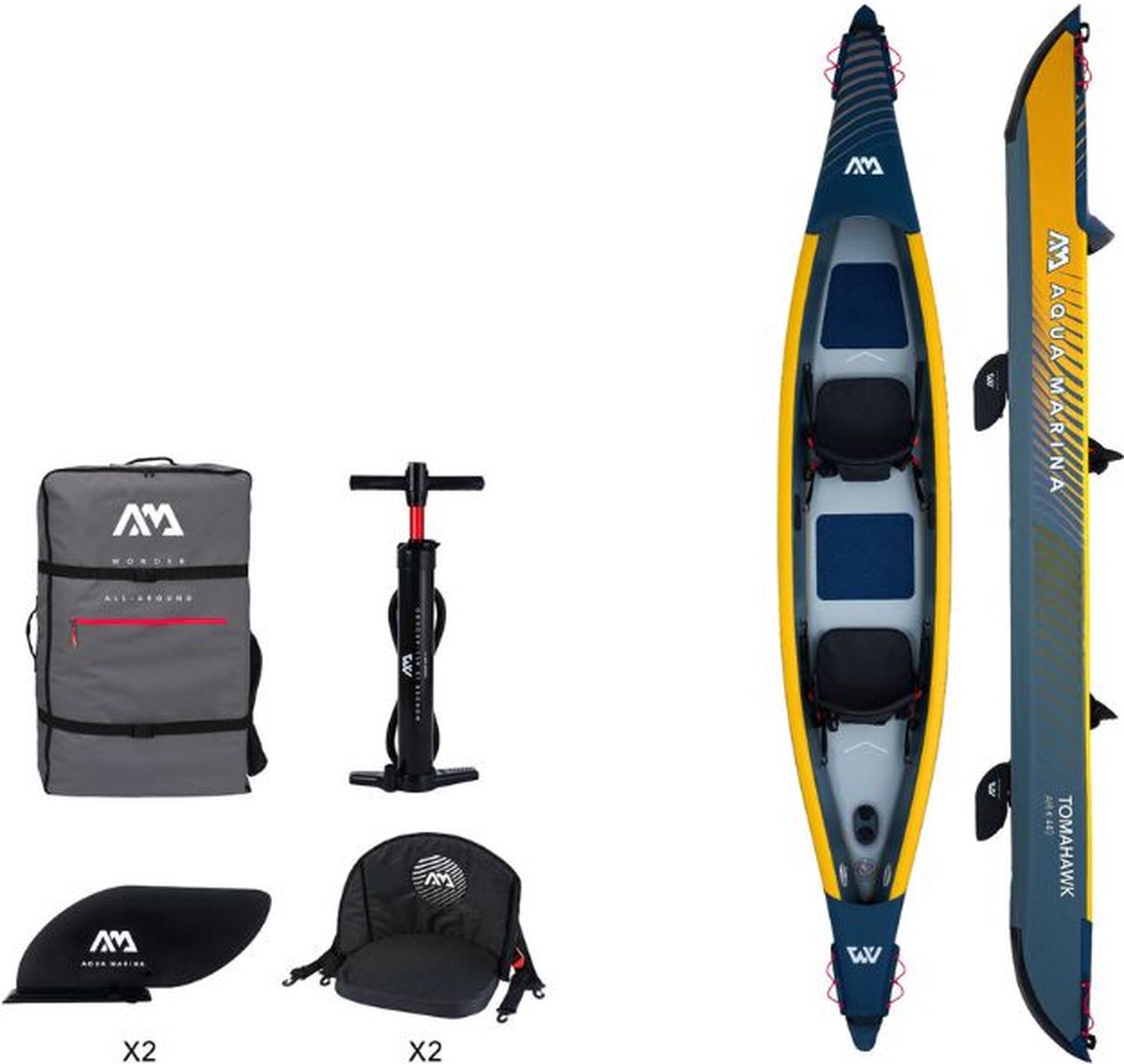 Aqua Marina Tomahawk AIR-K 440 Kajak 2023 Opblaasbaar - 2 Persoons
