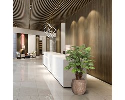 Calathea Makoyana kunstplant Deluxe 115cm