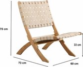 Set de 2 fauteuils de jardin VERONE en bois d'acacia FSC et corde naturelle