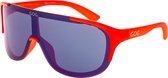 MEDUSA Matt Blauw Polarized Sportbril met UV400 Bescherming en Flexibel TR90 Frame - Unisex & Universeel - Sportbril - Zonnebril voor Heren en Dames - Fietsaccessoires - Oranje