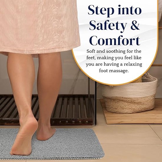 Tapis de Shower - Cabine de douche, Tapis antidérapant - Accessoire salle de bain 60 x 40 cm