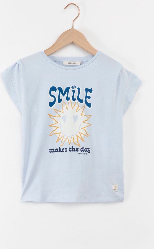 Sissy-Boy - Lichtblauw T-shirt met print