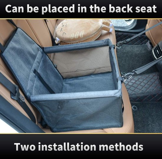 Honden Autostoelhoes Met Harde Onderkant, [Breder & Metalen Clip Achterbank Verlengstuk Waterdichte Hangmat Universeel Voor Autos Suvs En Koffers 1873072605