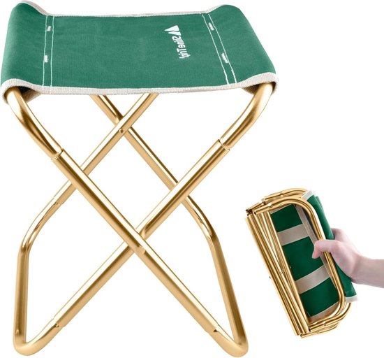 Foto: Opvouwbare campingkruk lichtgewicht draagbare viskruk voor buitenactiviteiten met draagtas groen pop up stool