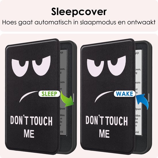 Hoes Geschikt voor Kobo Clara BW Hoesje Bookcase Cover Book Case Hoes Sleepcover - Don't Touch Me van Epic新品 — afbeelding 3