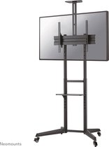 Neomounts FL50-550BL1 verrijdbare TV vloerstandaard - 37-70" - hoogteverstelling 128,5-145 cm - incl. (web)cam en multimedia houder - zwart