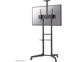 Neomounts FL50-550BL1 verrijdbare TV vloerstandaard - 37-70" - hoogteverstelling 128,5-145 cm - incl. (web)cam en multimedia houder - zwart