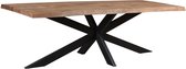 Brix - Bruine Eetkamertafel - 220 cm - Mangohout