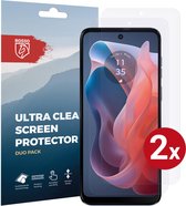 Rosso Screen Protector Ultra Clear Duo Pack Geschikt voor Motorola Moto G 5G (2024) | TPU Folie | Case Friendly | 2 Stuks