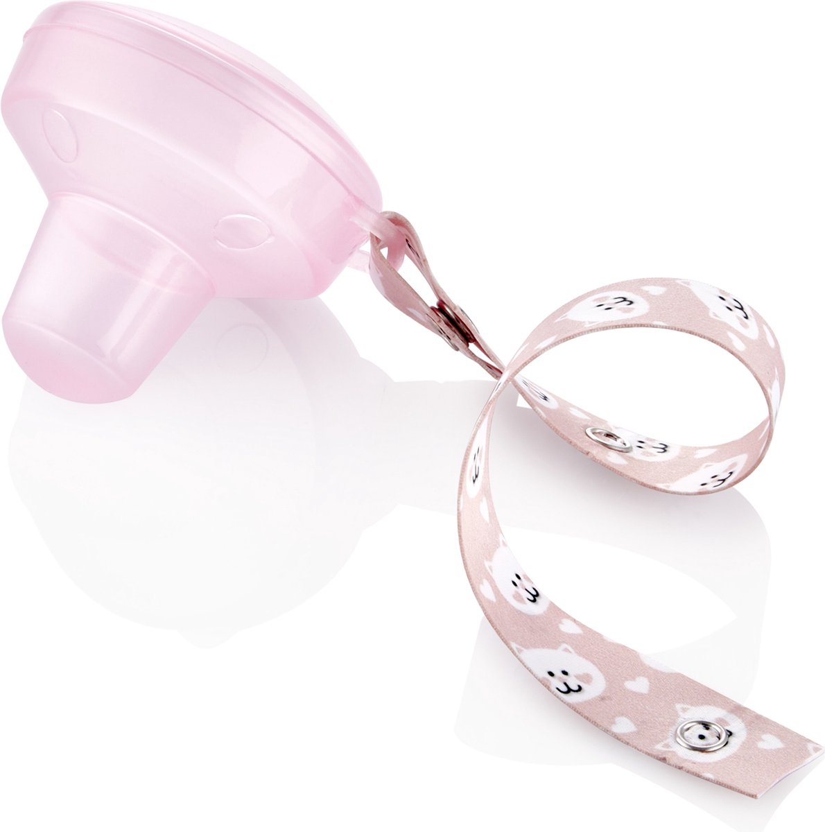 Goedkoopste Babyjem Fopspeen Doosje Aan Koord Roze
