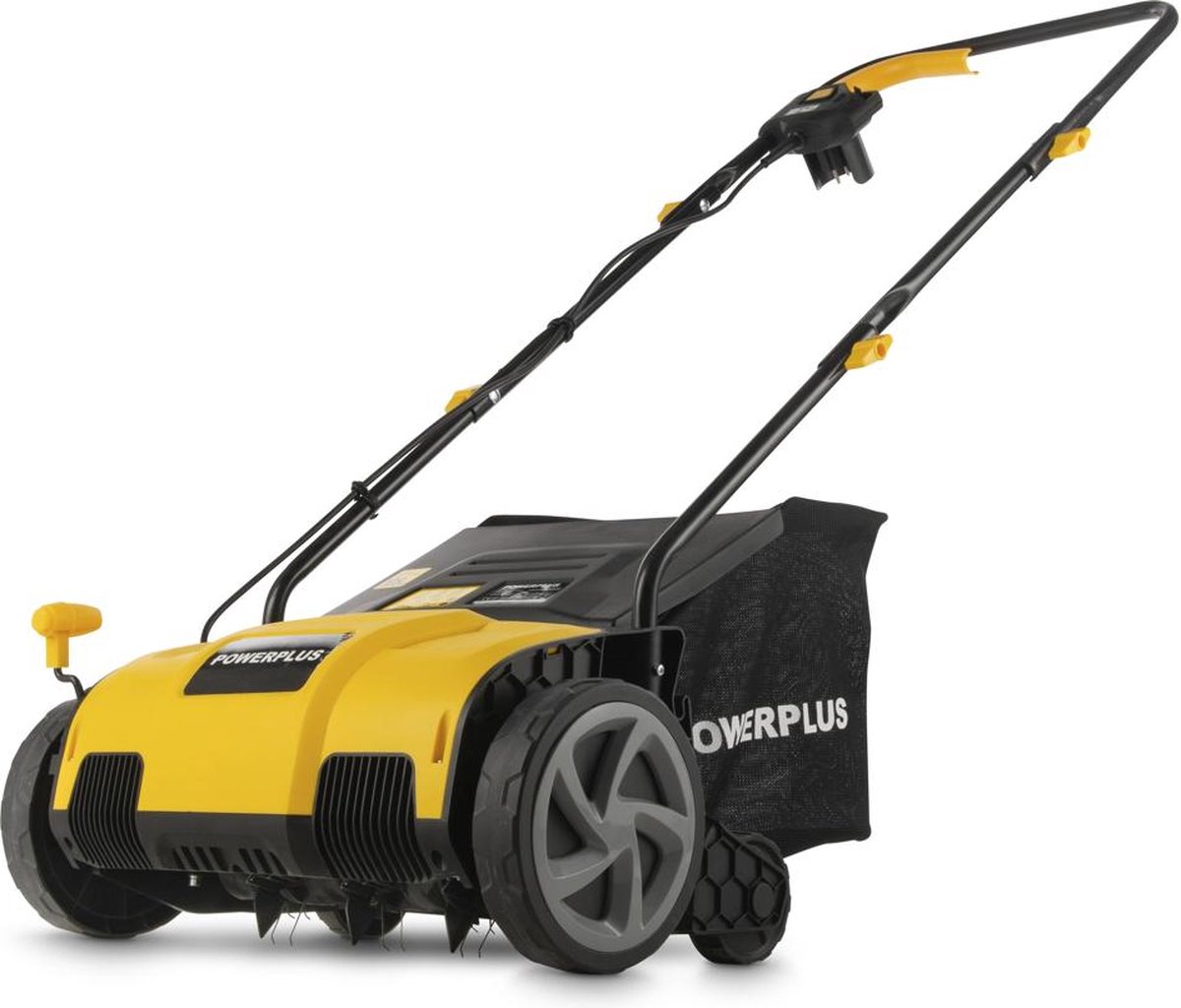 Bol.com Powerplus Elektrische Verticuteermachine POWXG75130 - 1300 W en snijbreedte van 320 mm, 2-in-1 Elektrische beluchter en ... aanbieding