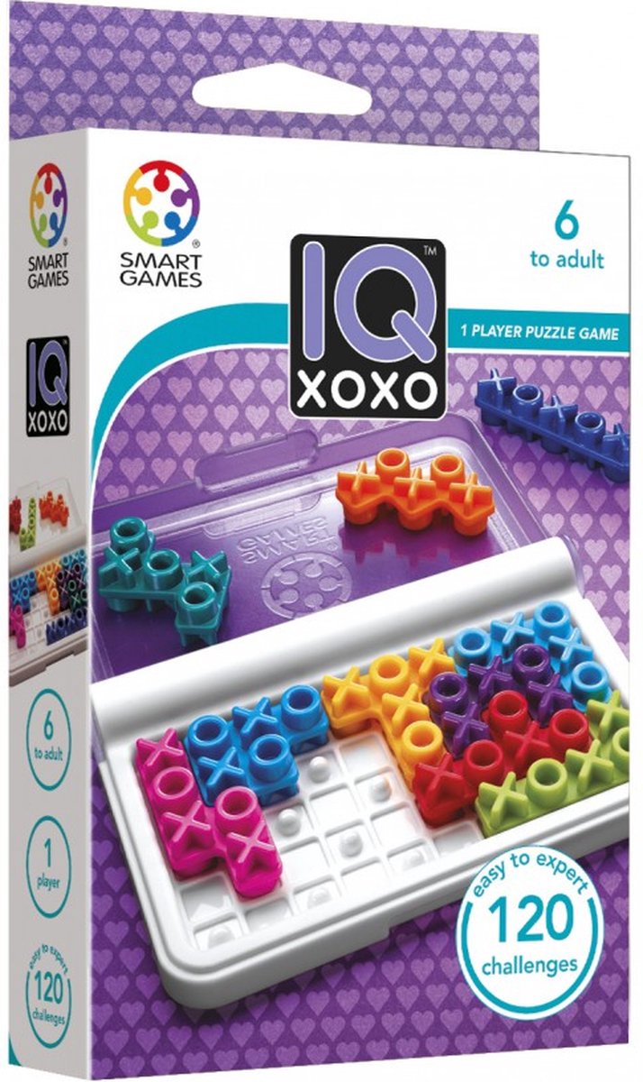 SmartGames - IQ XoXo - 120 opdrachten - Denkspel